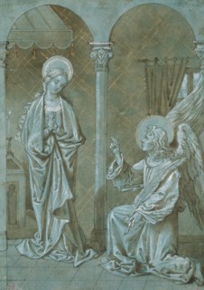 Annunciation, n.d., Unknown artist, Possibly German, 16th century, Germany, Pen and brown ink,