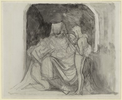 The Spirit of Knowledge, 1798, Henry Fuseli, Swiss, active in England, 1741-1825, England, Black