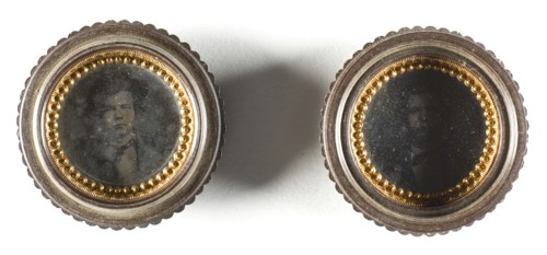 Untitled, 1855/75, 19th century, Unknown Place, Tintypes, 3 x 3 cm (each plate), 4.4 x 4.4 cm