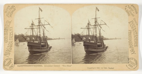 World’s Columbian Exposition, Columbus’ Caravel, The Nina, 1887/93, George Barker, American, born