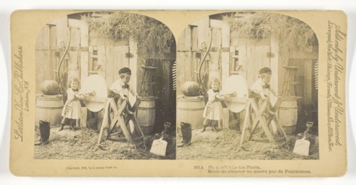 He don’t like his Pants, 1891, Underwood & Underwood, American, active 1881–1920, United States,