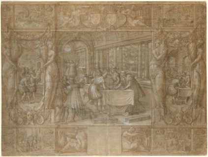Marriage of Henry II and Catherine de’ Medici, The Dowry, c. 1562, Antoine Caron, French, c.