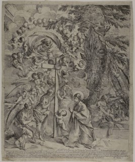The Dream of Saint Joseph, 1635/37, Pietro Testa, Italian, 1611/12-1650, Italy, Etching on cream