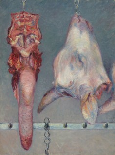 Calf’s Head and Ox Tongue, c. 1882, Gustave Caillebotte, French, 1848-1894, France, Oil on canvas,