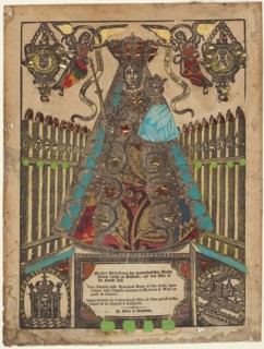 The Adoration of the Einsiedeln Madonna, n.d., German or Swiss, 18th century, Germany, Woodcut in