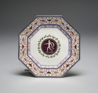 Plate from the Arabesque Service, 1785, Sèvres Porcelain Manufactory, French, founded 1740, Jacques