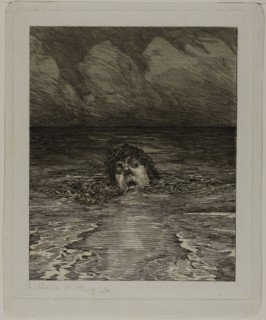Downfall, plate twelve from A Life, 1884, Max Klinger, German, 1857-1920, Germany, Etching and