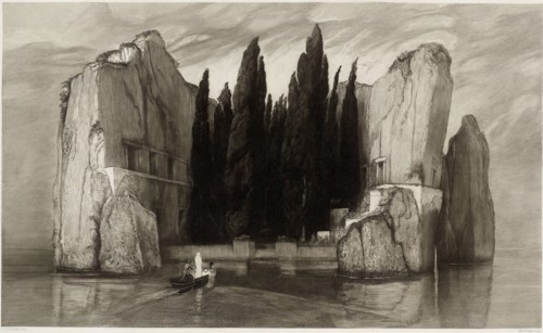 The Isle of the Dead, 1890, Max Klinger (German, 1857-1920), after Arnold  Böcklin (Swiss,