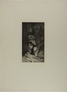 Dreams, plate three from A Life, 1884, Max Klinger, German, 1857-1920, Germany, Etching on cream