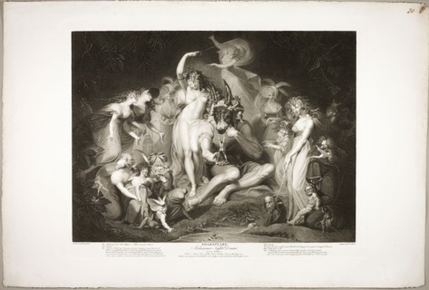 Titania and Bottom with the Ass’s Head, 1796, Jean Pierre Simon (British, born before 1750-c.