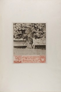 Preface I, plate one from A Life, 1884, Max Klinger (German, 1857-1920), printed by Otto Felsing
