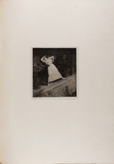 Into the Gutter!, plate ten from A Life, 1884, Max Klinger (German, 1857-1920), printed by Otto