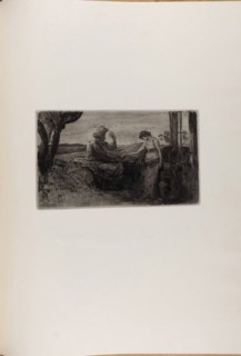 Christ and the Samaritan Woman, from A Life, 1884, Max Klinger (German, 1857-1920), printed by Otto