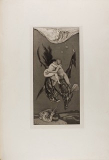 Temptation, plate four from A Life, 1884, Max Klinger (German, 1857-1920), printed by Otto Felsing