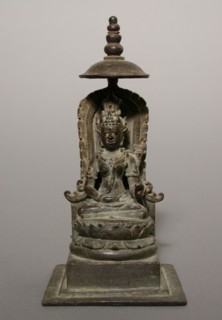 Prajnaparamita, Goddess of Wisdom, 9th/10th century, Indonesia, Central Java, Central Java, Bronze,