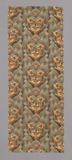 Panel, 1890s, England, Cotton, plain weave, double-faced roller printed, 215.3 × 82 cm (84 3/4 × 32