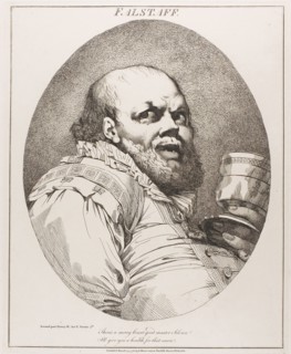 Falstaff, originally published March 15, 1776,  published 1809, John Hamilton Mortimer, English,