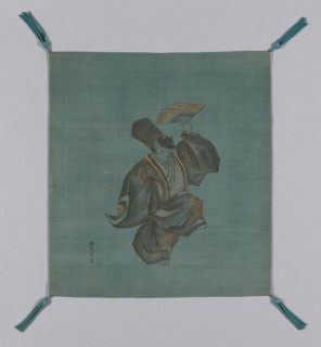 Fukusa (Gift Cover), late Edo period (1789–1868), early 19th century, Painted by Saeki Ganryô