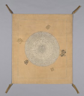 Fukusa (Gift Cover), Mid–Meiji period (1868–1912), c. 1895, Japan, Patterned side: silk, plain
