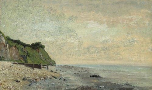 Cliffs on the Sea Coast: Small Beach, Sunrise (Falaise au bord de la mer, vu Petite Plage, soleil