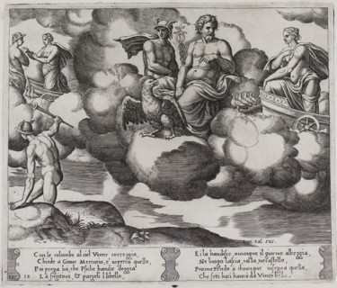 Venus Complains to Jupiter, 1530/40, Master of the Die (Italian, active c. 1530-1560), after