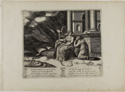 Proserpina Gives Psyche the Box of Beauty, 1530/40, Master of the Die (Italian, active c.