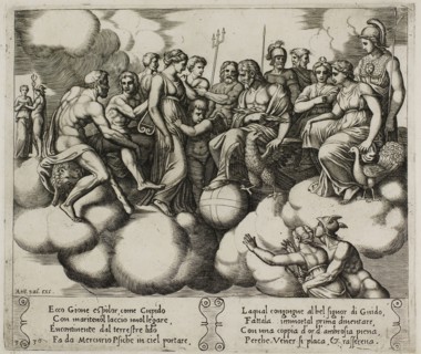 Venus and Cupid Pleading Their Cause in the Presence of Jupiter and Other Gods, 1530/40, Master of