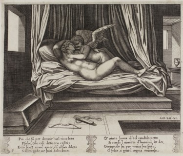 Cupid in Psyche’s Arms, 1530/40, Master of the Die (Italian, active c. 1530-1560), after Michiel
