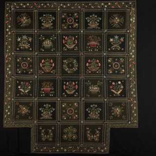 Bedcover, c. 1849, Executed by Rebecca C. Hayward, American, active c. 1849, United States,