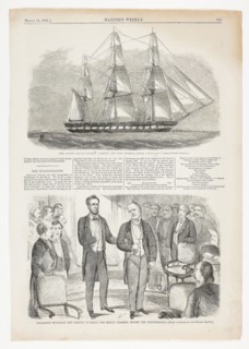 Presidents Buchanan and Lincoln Entering the Senate Chamber Before the Inauguration, published
