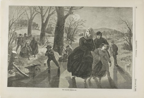 The Skating Season, published January 18, 1862, Winslow Homer (American, 1836-1910), published by