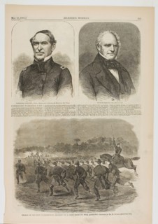 Charge of the First Massachusetts Regiment on a Rebel Rifle Pit near Yorktown, published May 17,