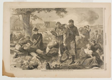 The Surgeon at Work at the Rear During an Engagement, published July 12, 1862, Winslow Homer