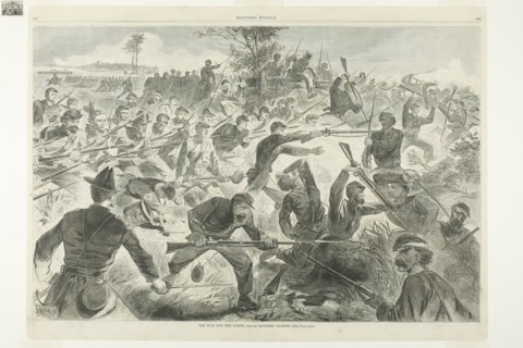 The War for the Union, 1862—A Bayonet Charge, published July 12, 1862, Winslow Homer (American,