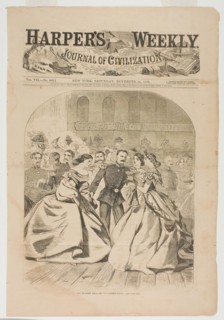 The Russian Ball—In the Supper Room, published November 21, 1863, Winslow Homer (American,