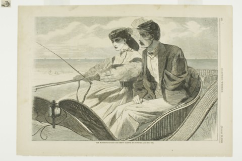 Our Watering Places—The Empty Sleeve at Newport, published August 26, 1865, Winslow Homer