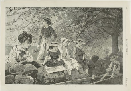Spring Blossoms, published May 21, 1870, Winslow Homer (American, 1836-1910), published by Harper’s