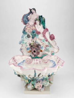 Wall Fountain and Basin, c. 1755, Sceaux Faience Manufactory (French, 1748-1810), France, Sceaux,