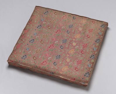 Cushion, Qing dynasty (1644– 1911), late 19th century, China, Silk, warp-float faced 5:1 satin