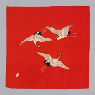 Furoshiki (Wrapping Cloth), Meiji period (1868–1912), late 19th century, Japan, Wool, plain weave,