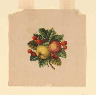 Probably a Design for Needlepoint, probably 19th century, United States, Ink on paper, 15.9 x 15.9