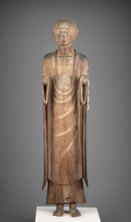 Shinto Deity in the Guise of the Monk Hyeja, 11th/early 12th century, Japan, Wood with traces of