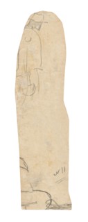 Sketch of Man with a Hat and Fragment of Woman’s Shoulder, 1891/93, Paul Gauguin, French,