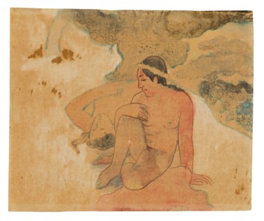 Aha oe feii? (What! Are You Jealous?), 1894, Paul Gauguin, French, 1848-1903, France, Watercolor