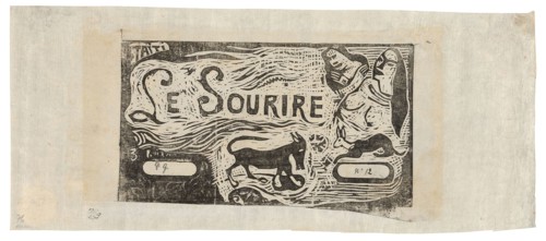 Fox, Busts of Two Women, and a Rabbit, headpiece for Le sourire, 1899/1900, Paul Gauguin, French,