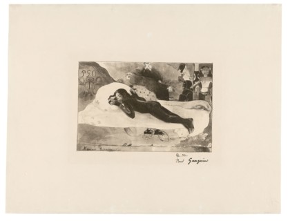 Manao tupapau (She Thinks of the Ghost or The Ghost Thinks of Her), from L’estampe originale, 1894,