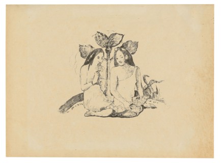 Two Maori Women Squatting Down, 1894/95, published Feb. 3, 1895, Paul Gauguin, French, 1848-1903,