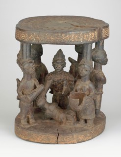 Altar Stool, Mid–/late 19th century, Attributed to an unidentified Ketu master (active mid-19th