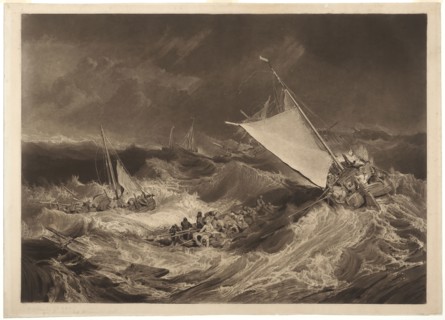 A Shipwreck, 1805/07, Charles Turner (English, 1773-1857), after Joseph Mallord William Turner