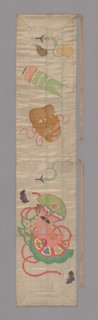 Ôhi (Stole), late Edo period (1789–1868)/ Meiji period (1868–1912), 19th century, Japan, Silk and